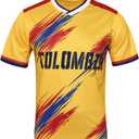 DIBEI Fan Soccer Jersey for 2026 World Cup Fan Soccer Jersey - ArgentinaBrazilMexicoCanada & USA (L)