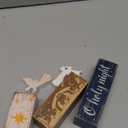 4 Pcs Christmas Angel Table Decor Christmas Wooden Decorative Signage Nativity Scene Tiered Tray Decor Xmas Centerpieces Farmhouse Wooden Block Set Xmas Table Sign for Home