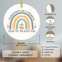 6 x Godmother Ornament 2025, Thoughtful Godmother Gifts from Godchild, Catholic Ornament for Women Men, Baptism Gifts for Friends Neighbors, Adorable Christmas Ornaments for Tree Decorations