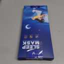 Mavogel Cotton Sleep Eye Mask - Updated Design Light Blocking with Adjustable Nose Bridge, Soft and Comfortable Night Eye Mask for Men Women, Eye Blinder for Shift Work, Includes Travel Pouch, Black