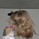 RENERSHOW Layered Pixie Bob Wig with Bangs Straight Hair Wigs for White Women Rose Blonde 12inch Synthetic Ombre Bob Natural Looking Daily Party Wig