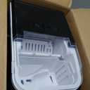 DUMOS Countertop Ice Maker with Handle, 26lbs/24H Portable Ice Machine, 9 Bullet Ice Cubes Ready in 6 Mins, Self-Cleaning, Quiet Compact Ice Maker for Home, Kitchen, RV, Camping, Black (12.5"*11.6"*8.8")