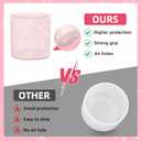2 x Silicone Boot Compatible with Sinple Midern 24/30/40 oz Tumbler with Handle/Trek Pivot, Protective Anti-Scratch Bottle Bottom Sleeve Cover Compatible with Sinple Midern Tumbler (Bling Blush)