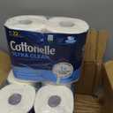 Cottonelle Ultra Clean Toilet Paper with Active CleaningRipples Texture, Strong Bath Tissue, 12 Family Mega Rolls = 66 Regular Rolls
