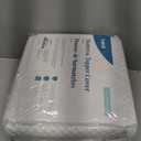 Lucid 4 Inch Mattress Topper Cover California King - Twin Mattress Cover with Zipper - White