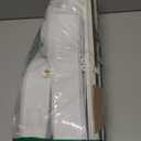 Accordian Door Curtain,Install Adhesive Track 100% Blackout Doorway Curtains,Suitable for Bedroom,Closet,Interior Room Divider,White 55" W78" L,1 Piece