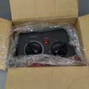 Space Heater, 1500W Electric Heaters Indoor Portable with Thermostat, PTC Fast Heating Ceramic Room Small Heater with Heating and Fan Modes for Bedroom, Office and Indoor Use (Black)