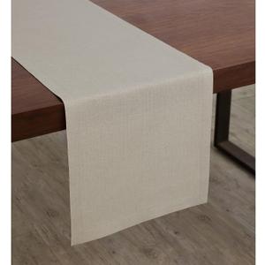 Solino Home Linen Natural Table Runner 108 Inches Long - 100% Pure Linen Dining Table Runner 14 x 108 Inch for Fall, Autumn, Thanksgiving, Christmas - Diana Medium Weight