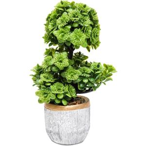 Uguisu Artificial Tree Plant Pot, Small Indoor Fake Trees for Home, Office, Living Room, Bathroom, Bookshelf and Table Decoration