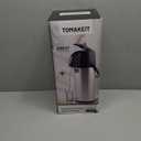 Airpot Coffee Dispenser Thermal with Pump,3L/102 Oz Insulated Stainless Steel Large Airpot Coffee Carafe Lever Action for Hot/Cold Water,Thermal Carafe for Hot Cocoa for Parties (101.4 Ounces)