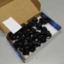 M14x1.5 Lug Nuts Set of 20 Compatible with Sequoia Landcruiser Tundra Lexus LX Black 7/8 22mm Hex Mag Washer Lug Nuts 1.85 Inch