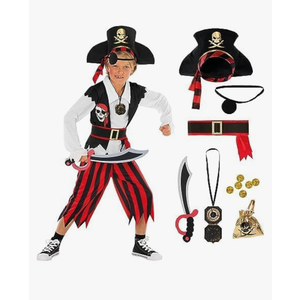 Morph Pirate Costume For Kids - Boys Pirate Outfit - Fun Dress Up Costume For Halloween, Parties, Role Play ,Size S