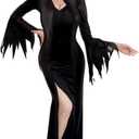 Black Floor Length Gothic Dress - Adult (X-Large)