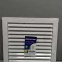 Repa Market 12 x 12 Inch (Duct Opening Size) White Galvanized Steel Gable Vent - Shed Vents with Screen - Square Wall Vent - Outside Vent Covers for House - Ceiling Air Vent Covers - Return Air Vent