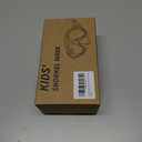 Kids Swim Goggles Snorkel Diving Mask with Luminous for Boys Girls Ages 5-15, Two-Color Anti-Fog Swimming Goggles with Nose Cover