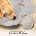 Orthopedic Crate Dog Bed - Waterproof PU Dual-Surface Pet Bed, Comfort Dogs Couch Sofa with Washable Removable Cover, Small Size for Dogs & Crate Use,24.8''