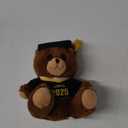 Personalized Graduation Teddy Bear Gift 2025 for Her Him, College, High School, 12 Inch - Cute Custom Brown Bear with Black Gown Add Your Name and Year on The Feet