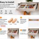 Pull Down Under Cabinet Spice Rack, Kitchen Storage Organizer, Counter Space Shelf