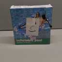 Inflatable Tanning Pool Lounger Float with Sprinkler, 77" x 48" Pool Floats Adult with Pillow, 6 in 1 Suntan Tub Raft Floatie with Drink Holder Sunbathing Water Lounge (Blue)