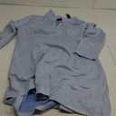 Allegra K Women's Faux Suede Dress Western Long Sleeve Fall A-Line Mini Dresses Cowgirl Outfit (Light Blue)