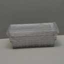 Utopia Home Egg Container With Lid and Handle for Refrigerator - Pack of 4 - Clear Stackable Egg Holder for Kitchen Storage and organization