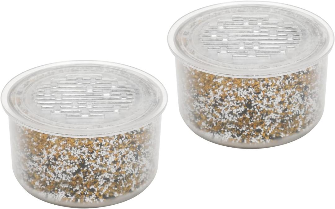 2 Pack Shower Head Filter Replacement Cartridge Compatible with All Canopy Handheld & Fixed Filtered Shower Head