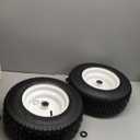 13x5.00-6 Rubber Lawn Mower Tire and Wheel, 2 Pcs Replacement 13x5-6nhs Riding Mowers Lawn Pneumatic Tire with Bearing Bore 3/4" & 5/8", 3" -4.5" Centered Hub