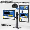 17.3inch Portable Monitor for Laptop FHD 1920x1080P 60HZ with Speaker HDMI USB-C Extent PC Monitor Compatible with Computer Xbox Switch mini PC PS4/5 Mac