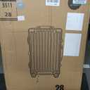 ROAMING 28 Inch Checked-Large Zipperless Luggage Hard shell Suitcases Gray