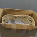 LemonRoad 2 Pcs Ice Bucket Woven Design with Scoops Diatomaceous Earth Pad Champagne Wine Bucket Drink Bins for Parties Beverage Tubs for Cocktail Bar(11.22 x 8.27 Inch,Bowl)