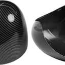 2PCS Compatible with MINI Cooper Mirror Cover F54 F55 F56 F57 F60 2016-2019, LHD Only Pair MINI Cooper Mirror Caps W/O Light Hole Replacement 51167401230/51167401229 - Carbon Fiber