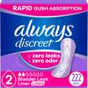 Always Discreet 2-Drop Liners, 2, Very Light, Long Length, 222 CT
