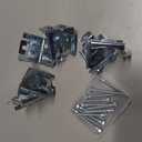 Jetec 6 Pieces Mini Blind Brackets for Window Blinds, with Screws (1.18x1.18 Inch)