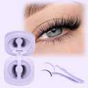 ALICE Magnetic Eyelashes Reusable Magnetic Lashes Kit with Lash Applicator Wispy Nautral Cat Eye lashes No Glue