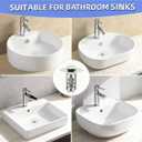 Bathroom Sink Drain Strainer, Universal 3 in 1 Bathroom Sink Stopper, Pop Up Bathroom Sink Drain Stopper with Removable Bathroom Sink Stopper Hair Catcher Basket, for 1.1 to 2.36''Hole