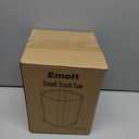 EmoH Small Bathroom Trash Can 2.1 Gallon /8-Liter Wastebasket, Modern Matte Black Stainless Steel Garbage Bin for Bedroom, Home Office, Toilet, RV, Under Sink, Near Desk