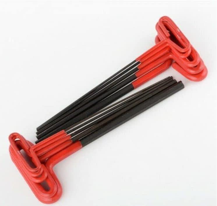ARC-POWER For 10 Piece Metric Hex T-Handle Allen Key Wrench Hand Driver Tool Set - Long