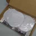 30 Pack Christmas Tree Ornaments Blanks - 4 Inch Clear Round Acrylic Flat Disc Ornaments Blanks Christmas DIY Crafts Transparent Circle Discs for Xmas Winter New Year Party Hanging Decorations