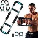 2025 Pro Twister Arm Trainer, Adjustable Power Twister Bar, Chest Shoulder Arm Workout Equipment, Portable Detachable Upper Body Fitness Machine for Home & Gym