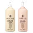 Hairitage Biotin + Castor Oil Shampoo and Conditioner Set - Volume + Moisture - Sulfate Free + Color Safe - Women + Men Hydrating Repair Shampoo Conditioner