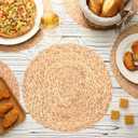 Sinmoe 100 Pack Disposable Paper Placemats Bulk 13 Inch Paper Placemats Disposable Charger Plates Table Place Mats for Dinner Wedding Birthday Summer Spring Party Dinner Tableware