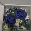 Serwalin 2 Pcs Wrist Corsage, 6-7 Inch Navy Blue Corsage for Wedding, Bridesmaid Mother Grandmother, Artificial Flowers for Prom Ceremony Anniversary