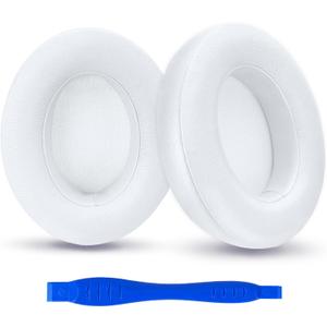 Replacement Ear Pads Cushions for Beats Studio 2 & 3 Wireless Headphones, Earpads Covers Compatible with Studio 2.0 & 3.0 (B0501, B0500, A1914), Softer Memory Foam, Better Noise Isolation (White)