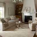 Loloi Amber Lewis Rocky Collection ROC-03 Natural/Fog, 7'-9" x 9'-9", Area Rug