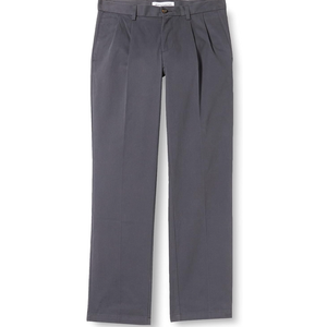 Amazon Essentials Men's Classic-Fit Wrinkle-Resistant Pleated Chino Pant (Size 28W x 28L)