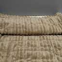 OTOB Couch Cover for Dogs Washable, Non Slip Plush Sofa Covers for 3 Cushion Couch, Fuzzy Pet Friendly Mat Bed Furniture Protector Sofa Slipcover, All Seasons (Coffee, 27.6" x 70.9")