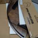 Corner Floating Shelves, Rustic Brown Wood, Set of 2, Wall Mount Storage with Guardrail for Bathroom Kitchen Living Room