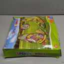 unanscre 3 in 1 Bean Bag Toss Game Toy Outdoor for Kids, Dinosaur Foldable Cornhole Board with Pop Up Basketball Game and Dartboard Set, Gift for Birthday/Xmas Party, Outside Toys for Toddlers Age 3+