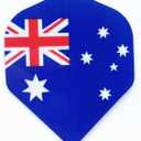 2 x Dartfellas Australia Australian Flag Strong Durable Dart Flights for Steel & Soft Tip Darts (3 Sets - 9 Flights)