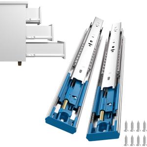 Goldenwarm 10 Pair 14 Inch Soft Close Drawer Slides, 20 Pack Heavy Duty Side Mount 100lb Capacity, Full Extension Ball Bearing Cabinet Glides for Kitchen